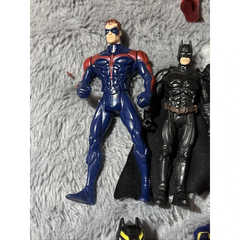 Superhero Action Figures Lot of 19 Toys  1990s-2000s, Marvel DC Batman Superman